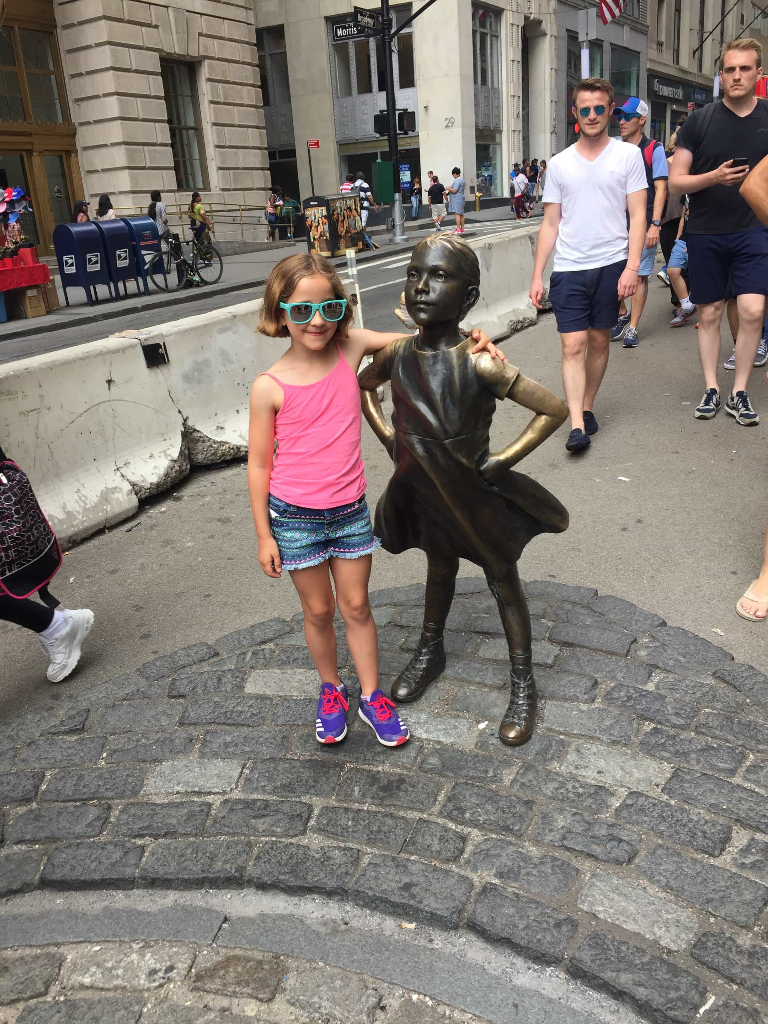 Vivi and Fearless Girl
