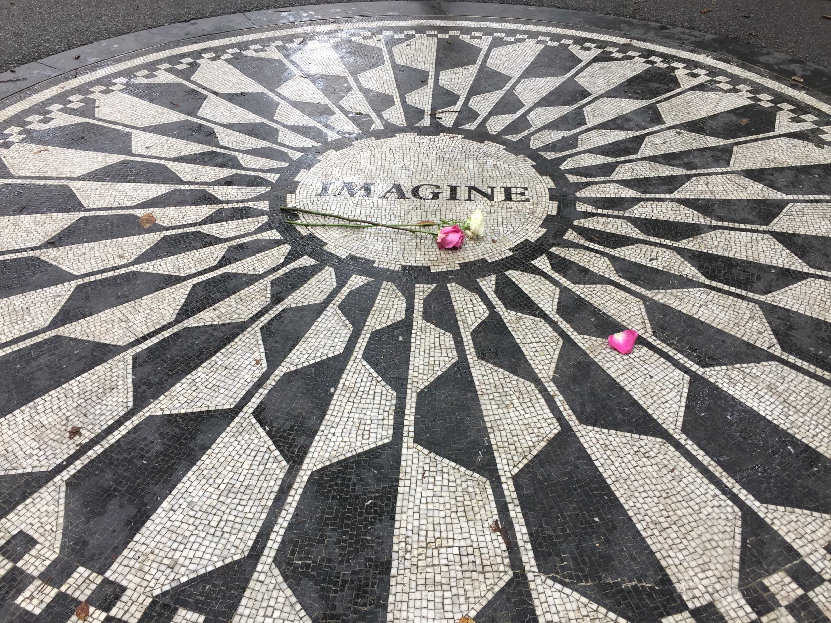 Imagine mosaic in Strawberry Fields, Central Park