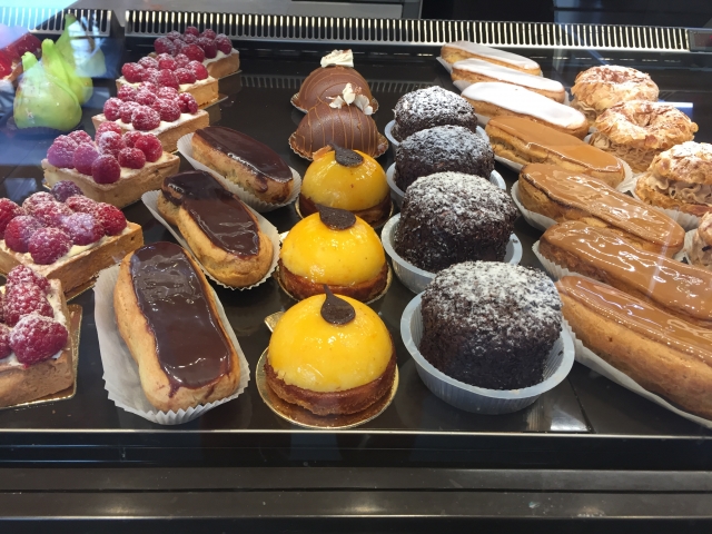Delicious baked items at a boulangerie close to the studio