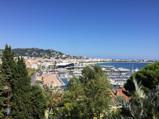 Views from the top of Cannes