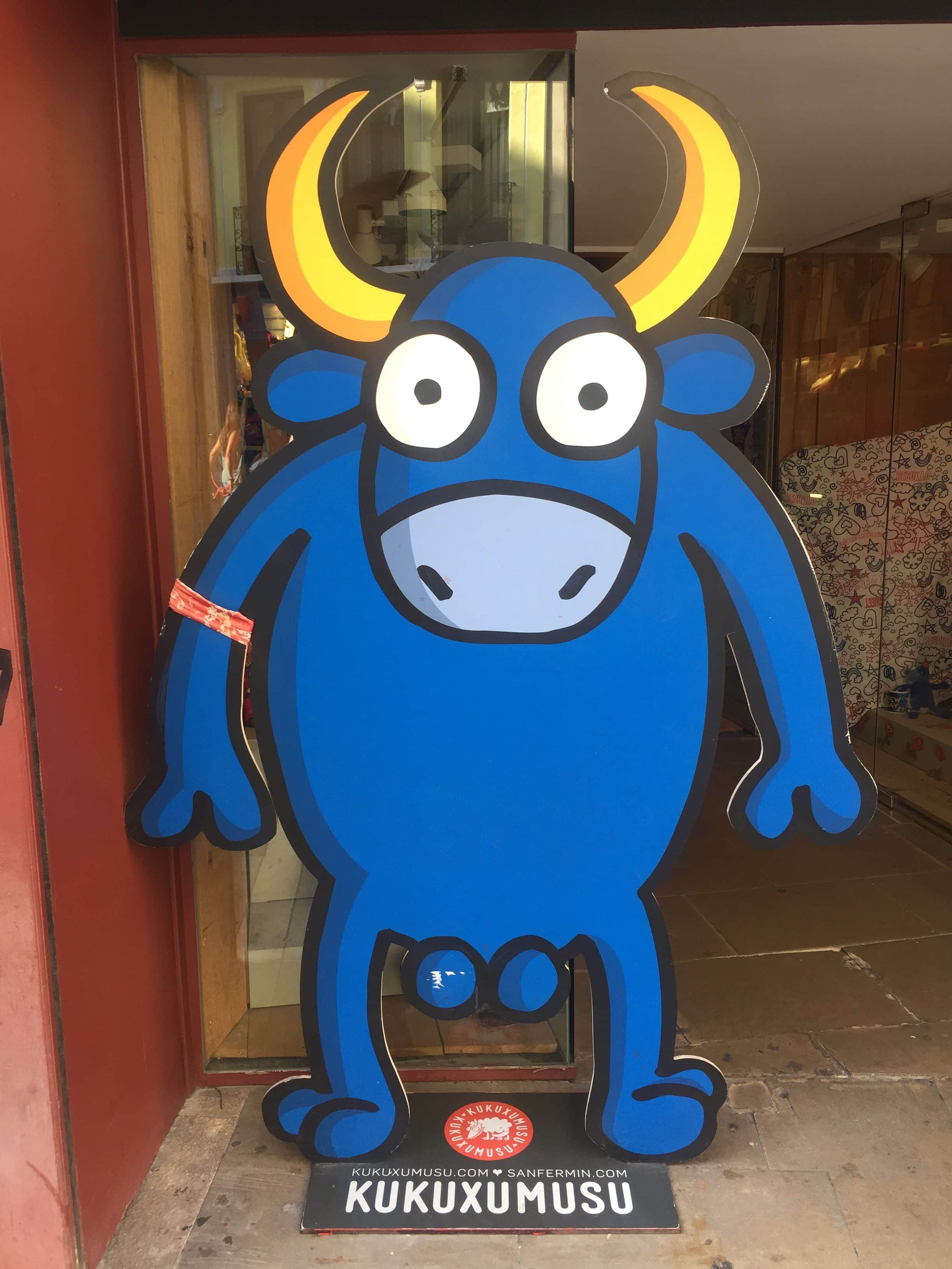 Blue balls on blue bull