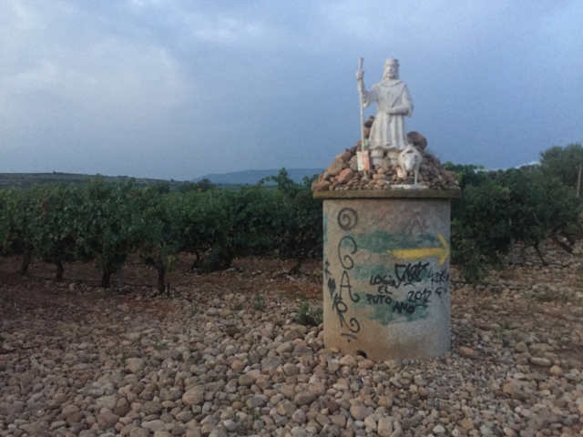 Statues in the vineyards