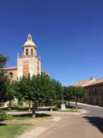 some church against a blue sky