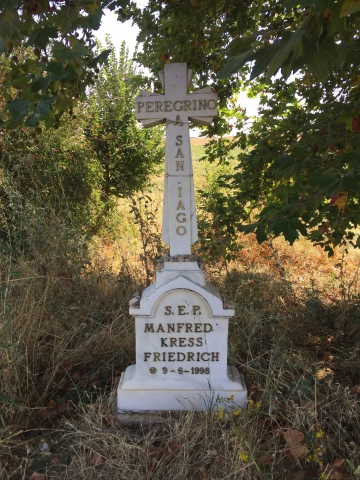 One of many graves along the way