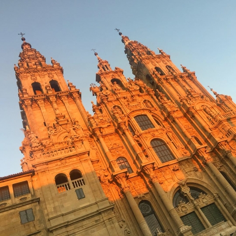 Sunset on the cathedral