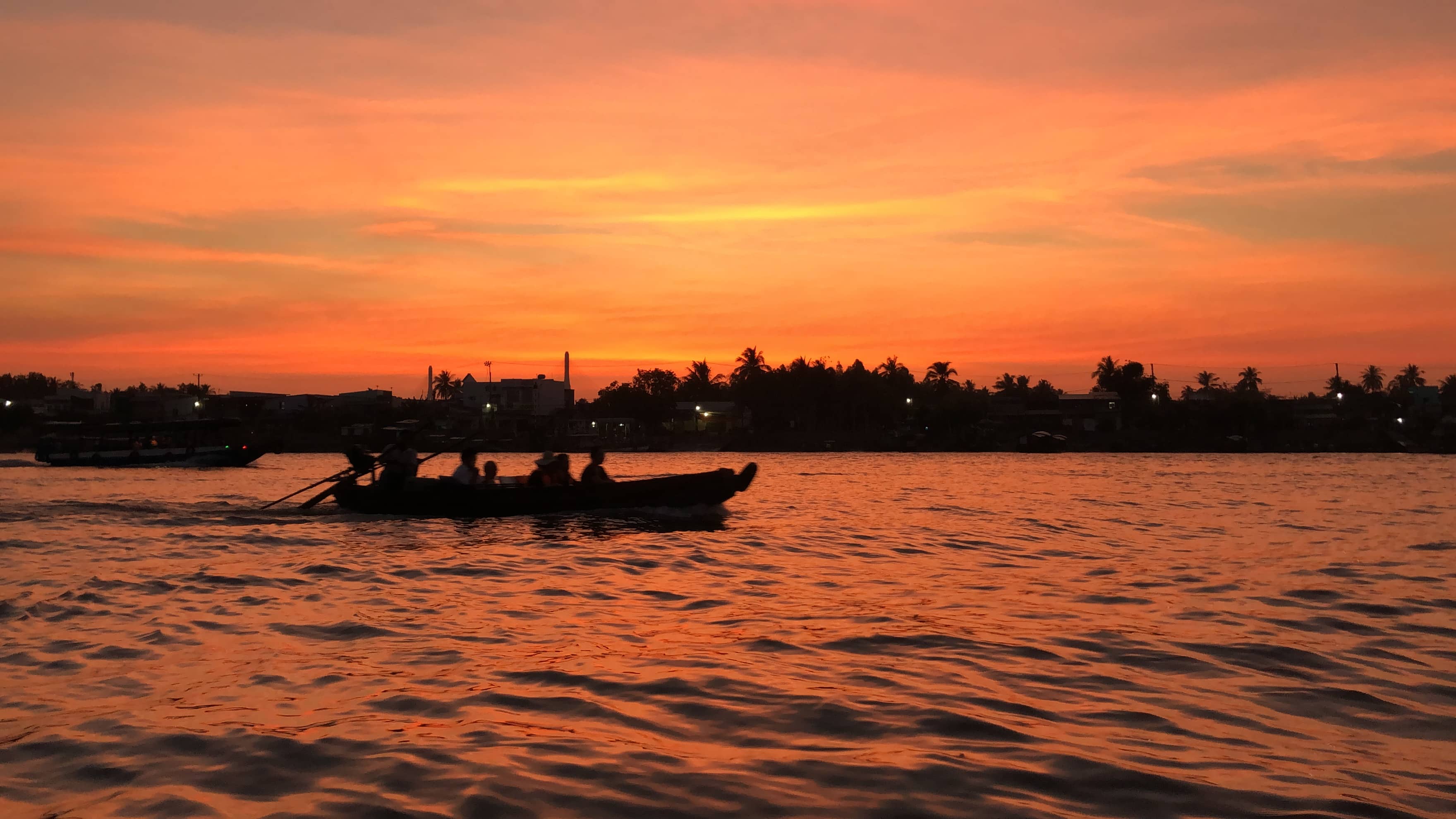 Sunrise over the Mekong Delta
